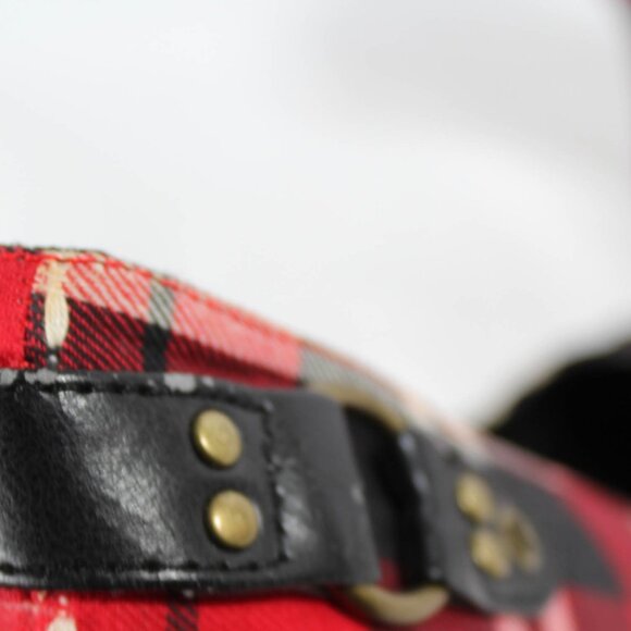 Vintage Y2K Pointed Toe High Heels Red Tartan Plaid Size 7 1/2 Punk & Emo Goth - Picture 6 of 15